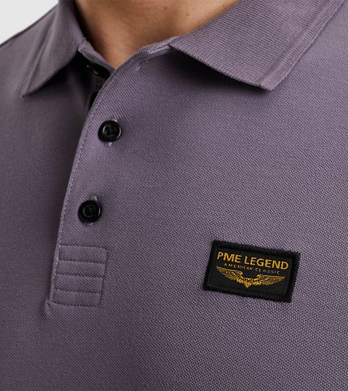 PME Legend Poloshirt Trackway Salvia Lilla Model / Detail