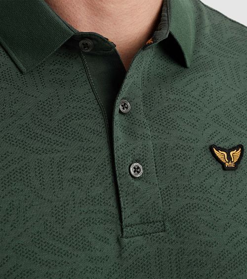 PME Legend Poloshirt Jacquard Jersey Olivengrøn Model / Detail