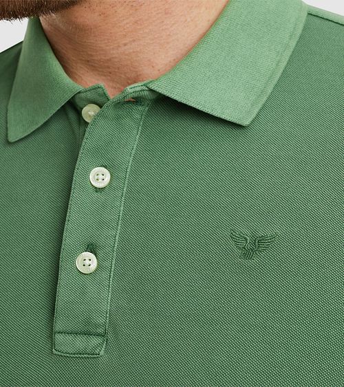 PME Legend Polo Piqué Vert Model / Detail