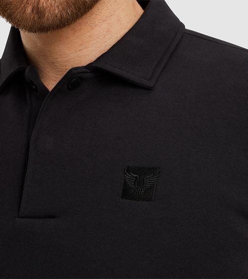PME Legend Polo Sweatshirt Noir Model / Detail