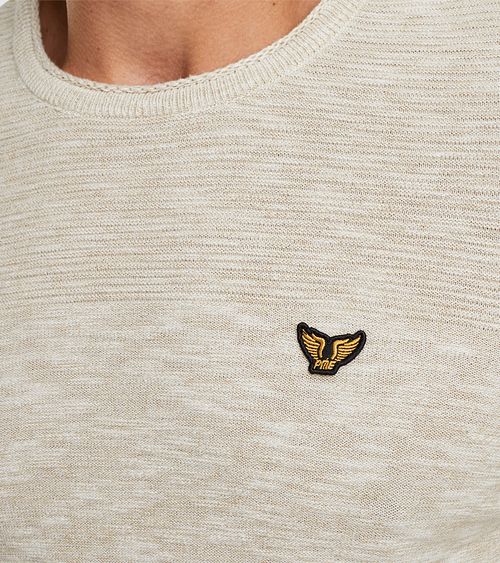 PME Legend Stickgarn Pullover Ecru Model / Detail