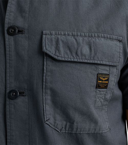 PME Legend Short Sleeve Overhemd Antraciet Product / Detail