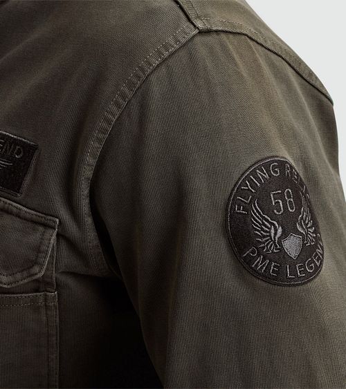 PME Legend Sweat Button Jacket Mørkegrøn Product / Detail