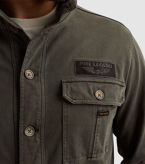PME Legend Sweat Button Jacket Dunkelgrün Product / Detail