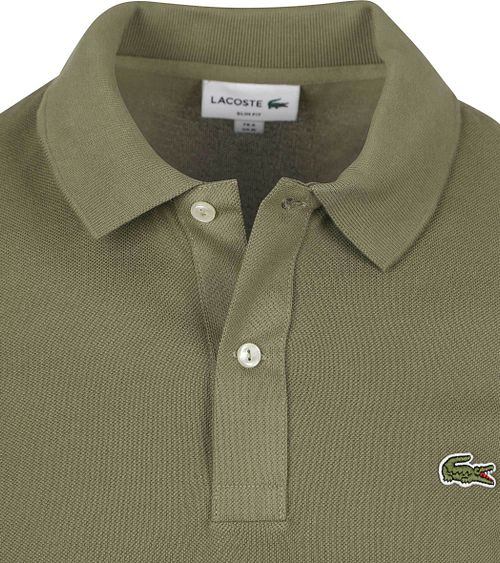 Polo Lacoste Piqué w kolorze oliwkowym Product / Detail