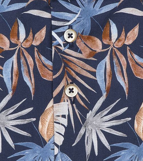 R2 Overhemd Print Bladeren Product / Detail
