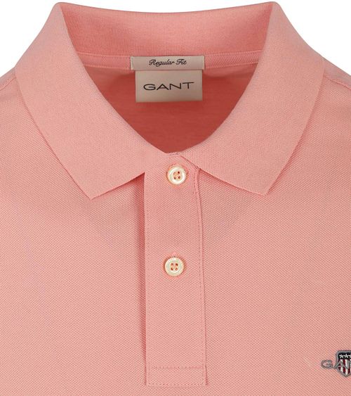 Gant Shield Piqué Poloshirt Roze Product / Detail