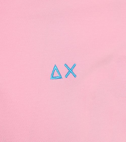 Sun68 Poloshirt Small Stripe Collar Lichtroze Product / Detail