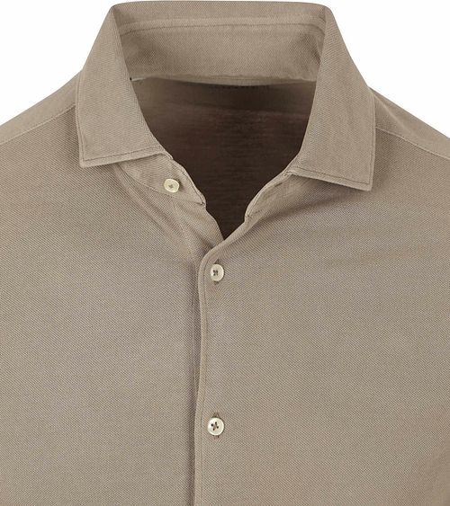 Suitable Pique-skjorte i Taupe Product / Detail