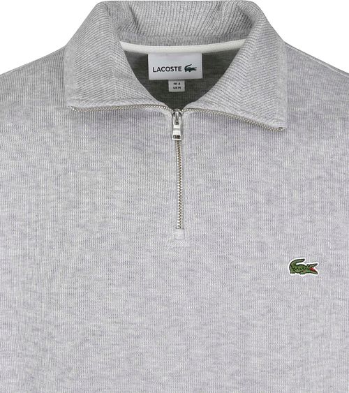 Sweter Lacoste z zamkiem w jasnoszarym kolorze Product / Detail