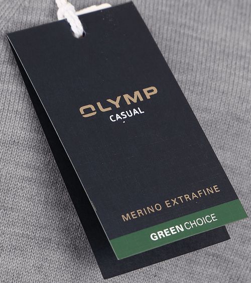 Sweter OLYMP z wełny merino, szary Product / Detail