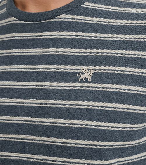 T-Shirt Vanguard de jersey mélange azul Model / Detail