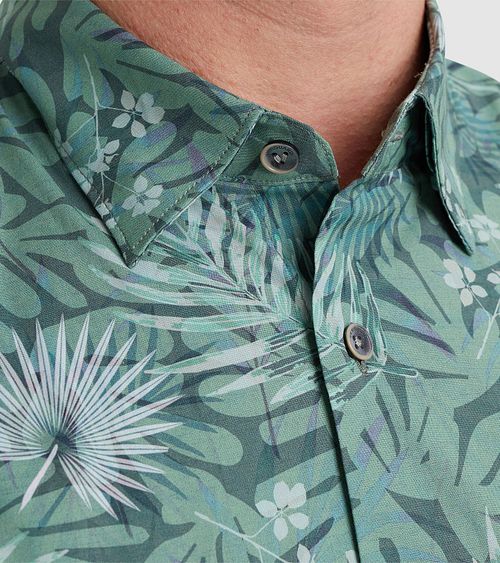 Vanguard Chemise Short Sleeve à imprimé vert Model / Detail