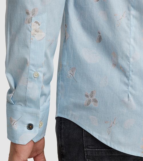 Vanguard Hemd Druck Hellblau Model / Detail