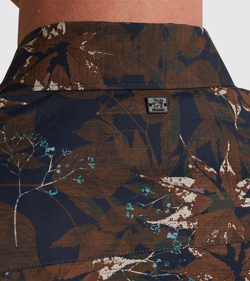 Vanguard Hemd Print Navy Model / Detail