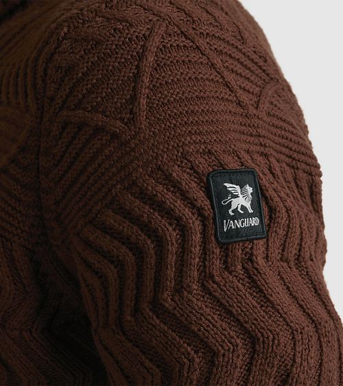 Vanguard Knitted Coltrui Bruin Model / Detail