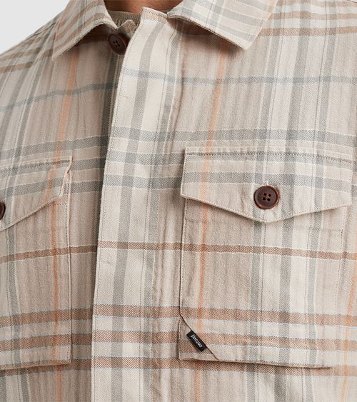 Vanguard Overshirt a quadri beige Product / Detail