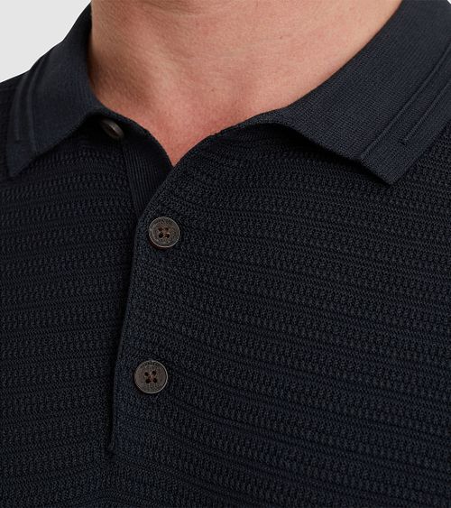 Vanguard Poloshirt Struktur Navy Model / Detail