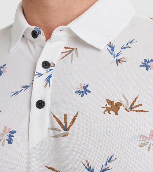 Vanguard Polo Shirt Print White Model / Detail