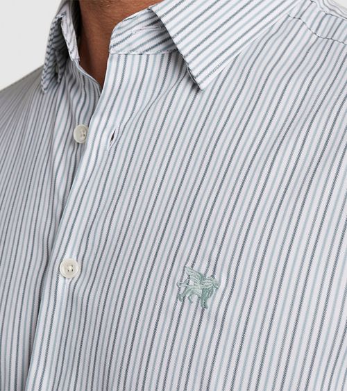 Vanguard Skjorte Striber Lyseblå Model / Detail