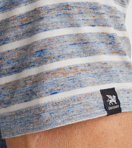 Vanguard T-shirt Randig Grå Blå Model / Detail