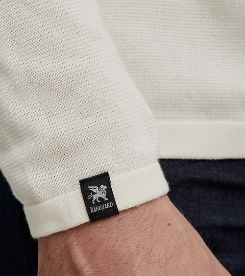 Vanguard Trøje Stribe Beige Model / Detail