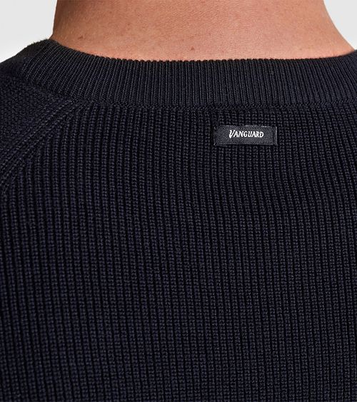 Vanguard Trui Structuur Navy Model / Detail