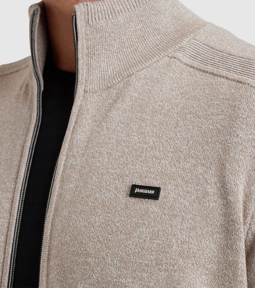 Vanguard Vest Bomull Lin Beige Model / Detail