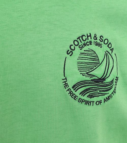 T-Shirt Scotch & Soda con logo verde Product / Detail