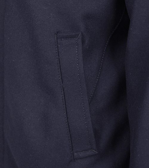 Abrigo Hirsch Coat de Suitable en mezcla de lana, azul marino Product / Detail