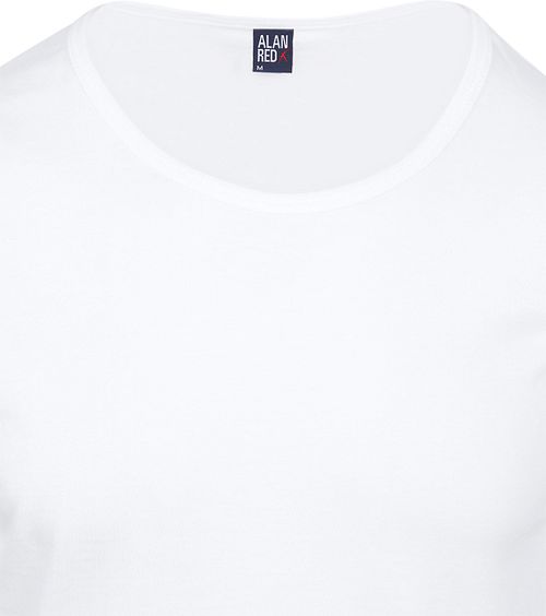 Alan Red James cuello redondo ancho blanco (pack de 2) Product / Detail
