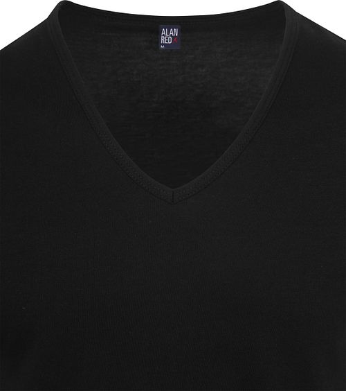 Alan Red Camiseta de cuello de pico Dean (pack de 2) negra Product / Detail