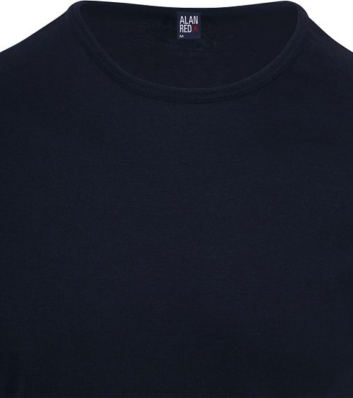 Alan Red T-Shirt Derby de cuello redondo en azul marino (Pack de 2) Product / Detail