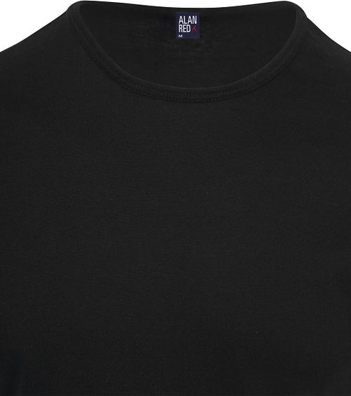 Alan Red T-Shirt Derby de cuello redondo en negro (pack de 2) Product / Detail