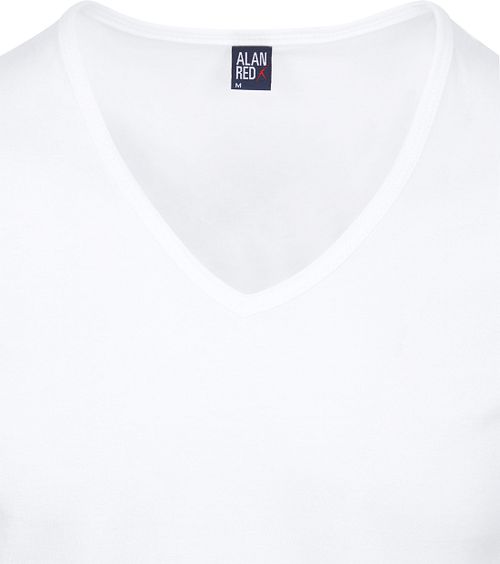 Alan Red Dean V-Hals T-skjorte Hvit (2-pakning) Product / Detail
