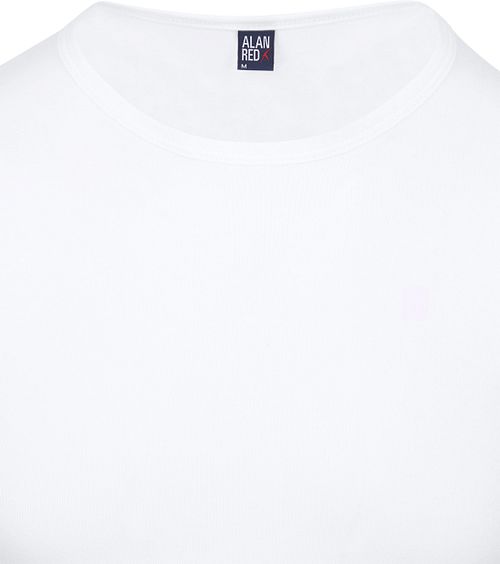 Alan Red Ottawa T-shirt Stretch Vit (2-pack) Product / Detail