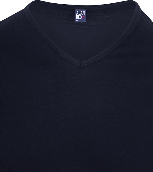 Alan Red Vermont T-Shirts V-ringad Marinblå (2-pack) Product / Detail