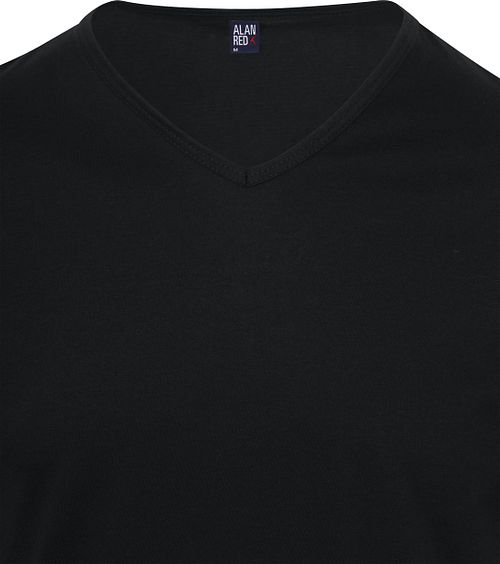 Alan Red Vermont Extra Lång V-ringad T-shirt Svart 2-pack Product / Detail
