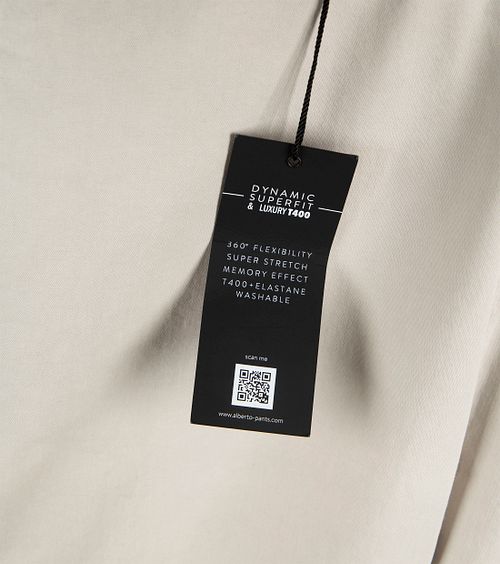 Chinosy Alberto Rob w kolorze ecru Product / Detail