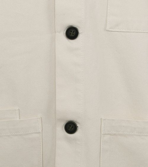 Anerkjendt Overshirt Oscar w kolorze Off White Product / Detail