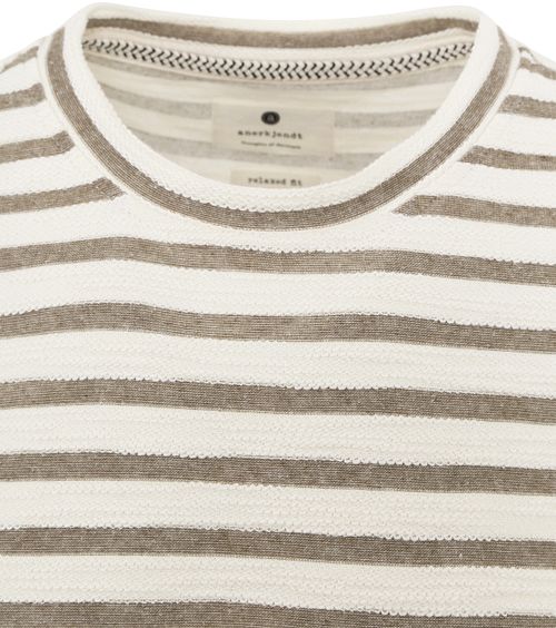 Anerkjendt Kikki T-shirt Groen Gestreept Model / Detail