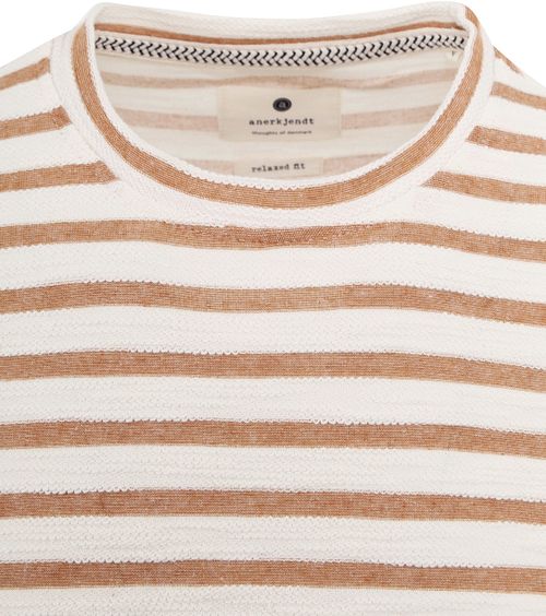 Anerkjendt Kikki T-Shirt naranja a rayas Model / Detail