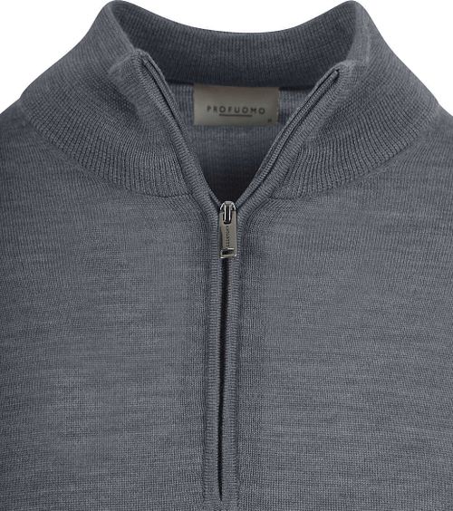 Profuomo Pullover Half Zip Laine Merino Anthracite Product / Detail