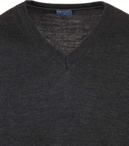 Sweter OLYMP z wełny merino w kolorze antracytowym Product / Detail