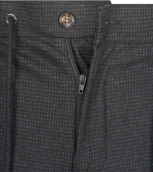 Suitable Chino Das Pied de Poule Antraciet Product / Detail