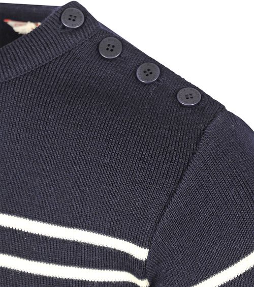 Armor-Lux Molène sweter wełniany w paski granatowy Product / Detail
