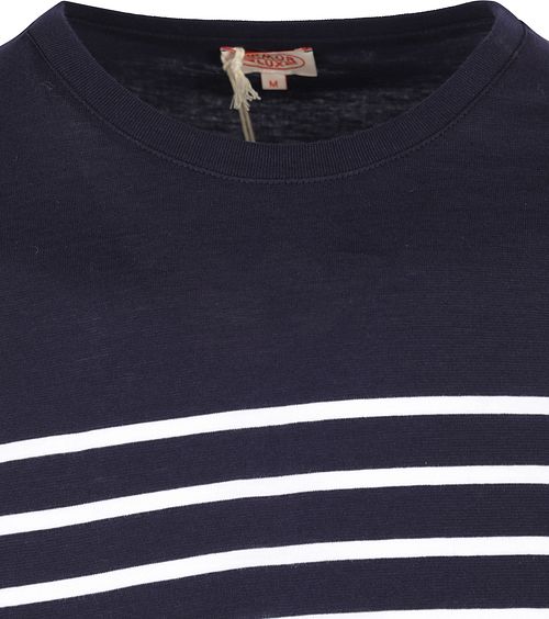 Armor-Lux T-Shirt Port-Louis de rayas azul marino Product / Detail