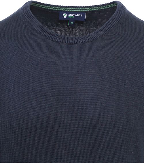 Suitable Respect Oinix Jersey de cuello redondo azul marino Product / Detail