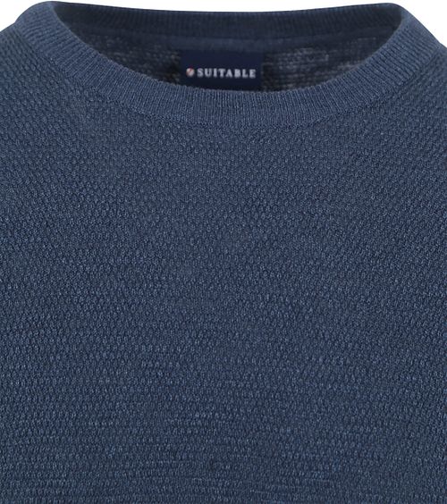 Jersey Suitable con textura en color petróleo Product / Detail
