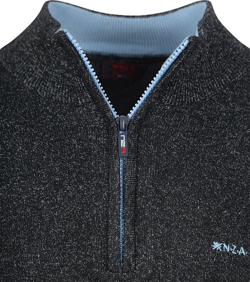 Jersey NZA Half Zip Christopher Melange Navy Product / Detail